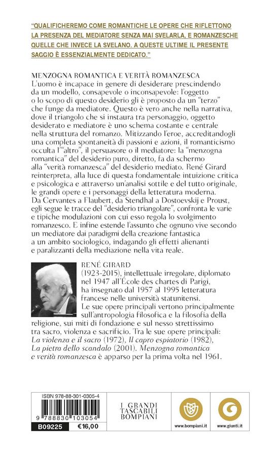 Menzogna romantica e verità romanzesca. Le mediazioni del desiderio nella letteratura e nella vita - René Girard - 3