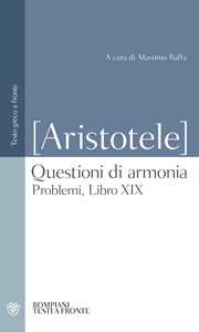 Questioni di armonia. Problemi, Libro XIX. Testo greco a fronte