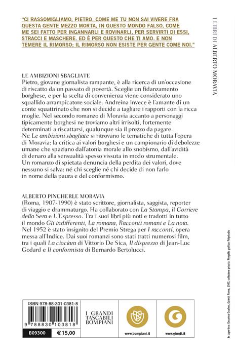 Le ambizioni sbagliate. Nuova ediz. - Alberto Moravia - 2