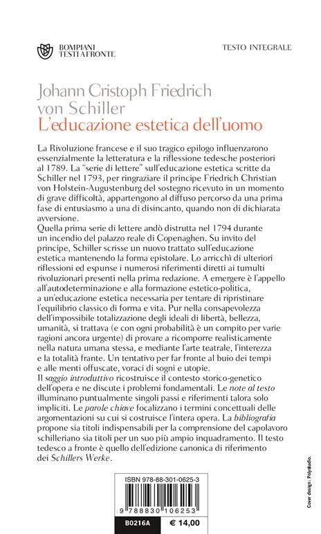 L'educazione estetica dell'uomo. Testo tedesco a fronte - Friedrich Schiller - 2