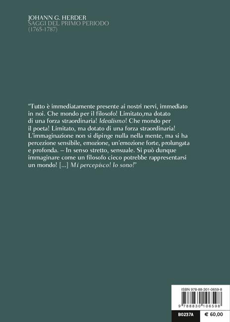 Saggi del primo periodo (1765-1787). Testo tedesco a fronte. Ediz. bilingue - Johann Gottfried Herder - 3