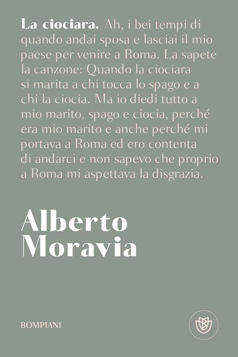 La ciociara - Alberto Moravia - copertina