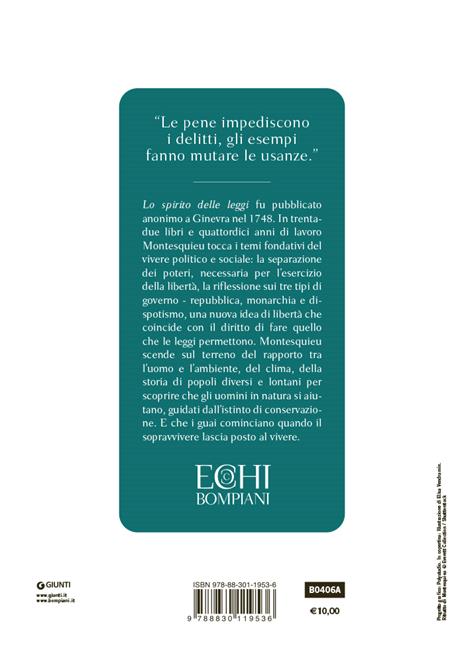Per mantenere il governo devi amarlo. Lo spirito delle leggi - Charles L. de Montesquieu - 2