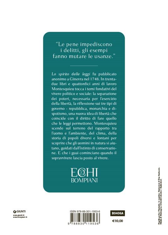 Per mantenere il governo devi amarlo. Lo spirito delle leggi - Charles L. de Montesquieu - 2