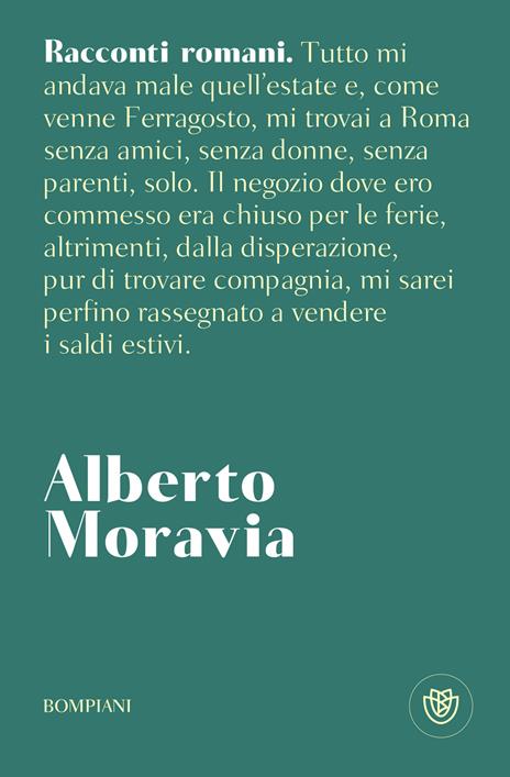 Racconti romani - Alberto Moravia - copertina