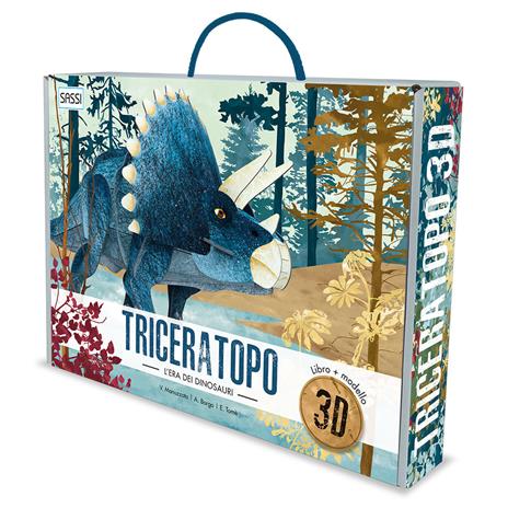 Triceratopo 3D. L'era dei dinosauri. Ediz. a colori. Con Gioco - Alberto Borgo,Ester Tomè - copertina