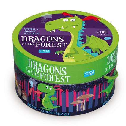 Dragons in the forest. Ediz. a colori. Con puzzle - Matteo Gaule - copertina