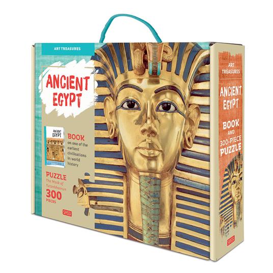 The mask of Tutankhamun. Ancient Egypt. Art treasures. Ediz. a colori. Con puzzle - Irena Trevisan - copertina