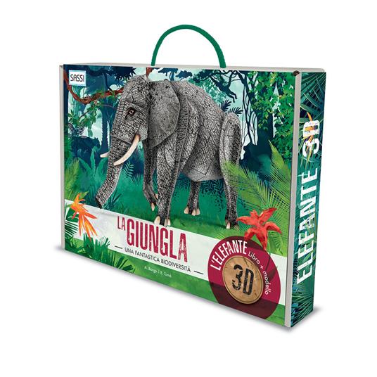 La giungla. Una fantastica biodiversità. Elefante 3D. Con gadget - Ester Tomè,Alberto Borgo - copertina