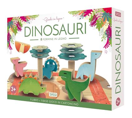 I dinosauri. Giochi in legno. Ediz. a colori. Con Giocattolo - Ester Tomè,Valentina Manuzzato,Francesco Legimi - copertina