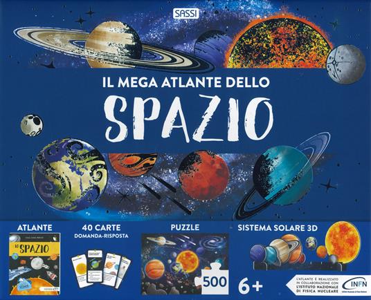 Il mega atlante dello spazio. Nuova ediz. Con puzzle. Con sistema solare in 3D. Con 40 Carte - Irena Trevisan,Valentina Bonaguro - copertina