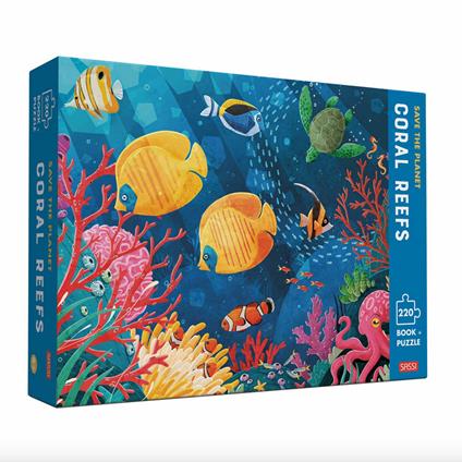 Save the planet. Coral reefs. Ediz. a colori. Con puzzle - Giulia Pesavento,Enrico Lorenzi - copertina
