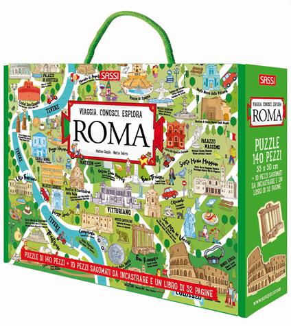 Roma. Viaggia, conosci, esplora. Ediz. a colori. Con puzzle - Irena Trevisan,Matteo Gaule,Nadia Fabris - copertina