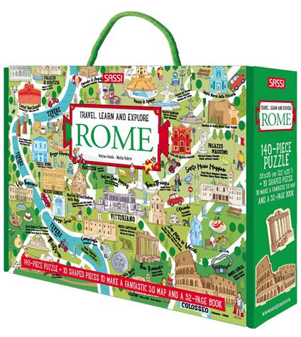 Rome. Travel, learn, explore. Ediz. a colori. Con puzzle - Irena Trevisan,Matteo Gaule,Nadia Fabris - copertina