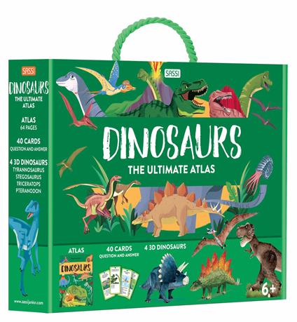 Dinosaurs. The Ultimate Atlas. Ediz. illustrata. Con puzzle - Giulia Pesavento - copertina