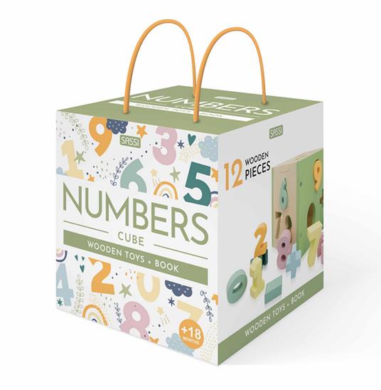 Numbers cube. Wooden toys. Nuova ediz. Con 12 formine in legno - Matteo Gaule,Irena Trevisan - copertina