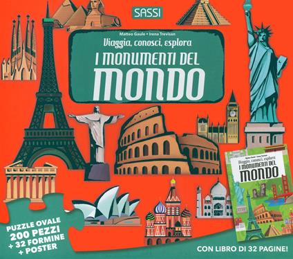 Monumenti del mondo. Viaggia, conosci, esplora. Ediz. a colori. Con puzzle - Matteo Gaule,Irena Trevisan - copertina