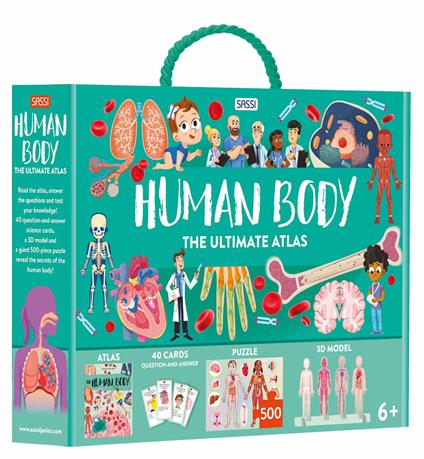 Human body. The ultimate atlas. Con puzzle. Con 40 Carte - Nadia Fabris,Mattia Cerato - copertina