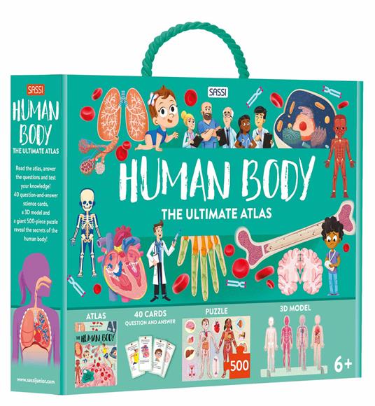 Human body. The ultimate atlas. Con puzzle. Con 40 Carte - Nadia Fabris,Mattia Cerato - copertina