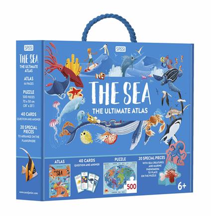 The sea. The ultimate atlas. Ediz. a colori. Con puzzle. Con 20 special pieces. Con 40 Carte - Giulia Pesavento - copertina
