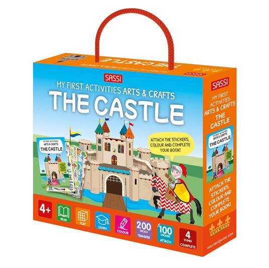 The castle. My first activities arts & crafts. Ediz. a colori. Con 200 decals. Con 4 scenes to complete. Con special tracing pen. Con 100 stickers - Irena Trevisan - copertina