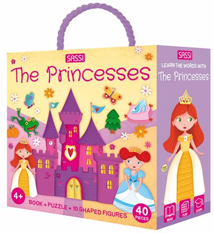 The princesses. Q-box. Ediz. a colori. Con 10 figure sagomate. Con puzzle - Matteo Gaule - copertina