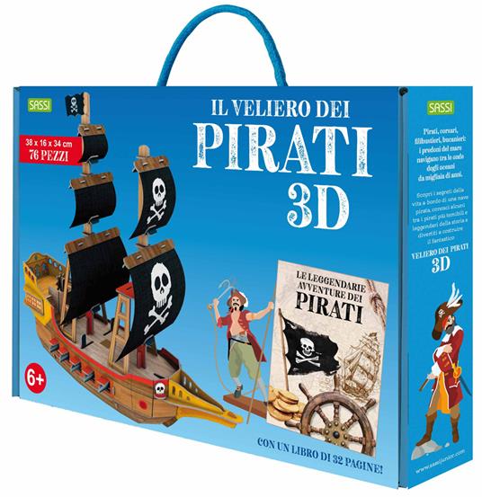 Le leggendarie avventure dei pirati. Il veliero 3D. Ediz. a colori. Con modellino - Matteo Gaule,Francesco Legimi,Giulia Pesavento - copertina