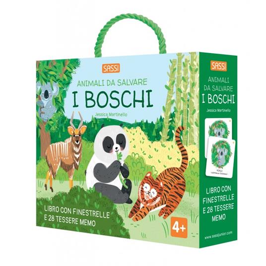 I boschi. Animali da salvare. Ediz. a colori. Con 28 Memory cards - Jessica Martinello - copertina