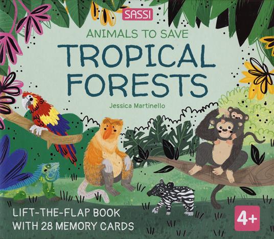 Tropical forests. Animals to save. Ediz. a colori. Con 28 memory cards - Jessica Martinello - copertina