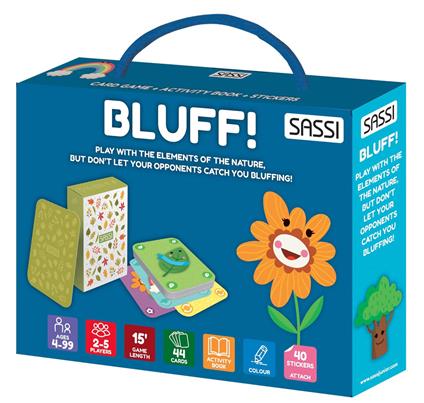 Bluff! Nature. Ediz. a colori. Con 44 Carte. Con 40 Adesivi - Roberta Marcolin - copertina