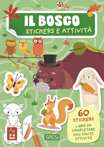 Il bosco. Stickers e attività. Ediz. a colori - Roberta Marcolin - copertina