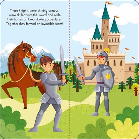 Knights and dragons. Fantasy book and puzzle. Ediz. a colori. Con puzzle - 3