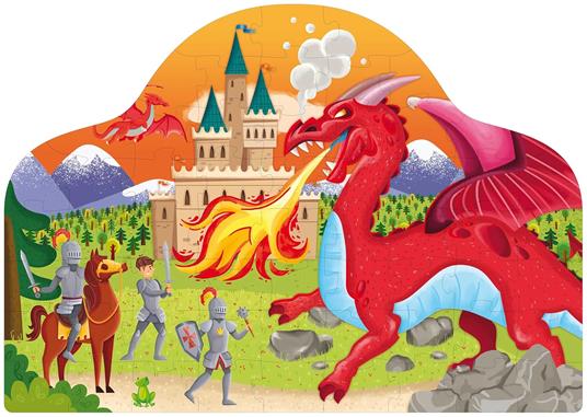 Knights and dragons. Fantasy book and puzzle. Ediz. a colori. Con puzzle - 5