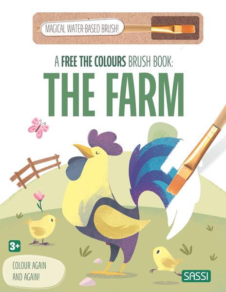 The farm. A free the colours brush book. Ediz. illustrata. Con magical water-based brush - copertina