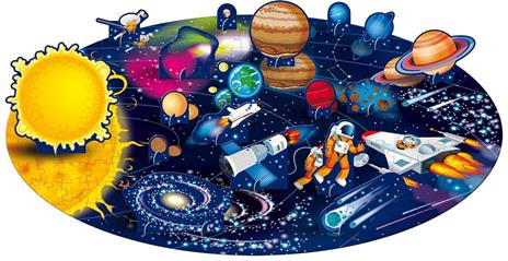 Space. The solar system. Travel, learn and explore. Ediz. a colori. Con oval puzzle. Con 18 special figures. Con Poster - Matteo Gaule,Nadia Fabris - 5