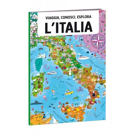 L'Italia. Viaggia, conosci, esplora. Ediz. a colori. Con 22 formine. Con puzzle rotondo. Con Poster - Matteo Gaule,Ester Tomè - 2