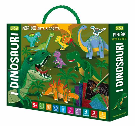 I dinosauri. Mega box arts & crafts. Con Prodotti vari