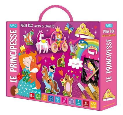 Principesse. Mega box arts & crafts. Ediz. a colori. Con Prodotti vari - copertina