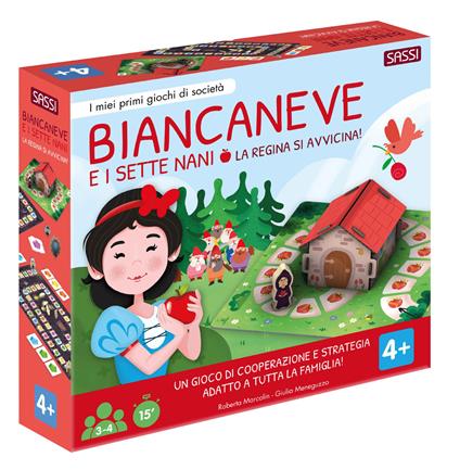 Biancaneve e i sette nani. La regina si avvicina! I miei primi giochi di società. Con casetta 3D da costruire. Con 8 pedine di legno. Con 2 tabelloni. Con 49 Carte - Roberta Marcolin - copertina