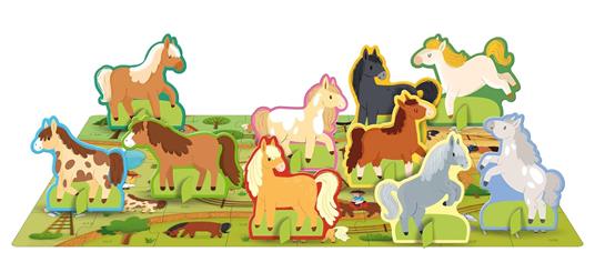 Il mondo dei pony. Q-box. Ediz. a colori. Con 10 figurine sagomate. Con puzzle - Matteo Gaule - 3