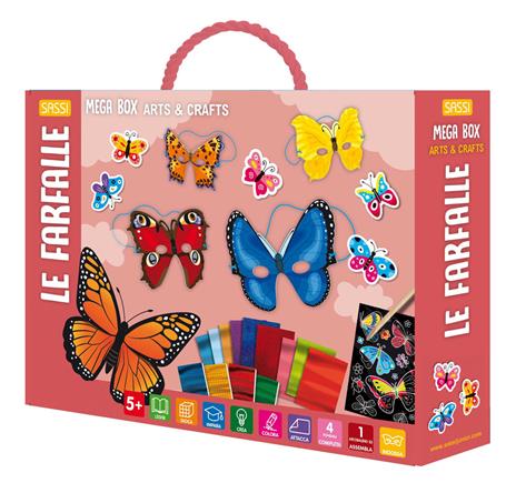Le farfalle. Mega box arts & crafts. Ediz. a colori. Con gadget - copertina