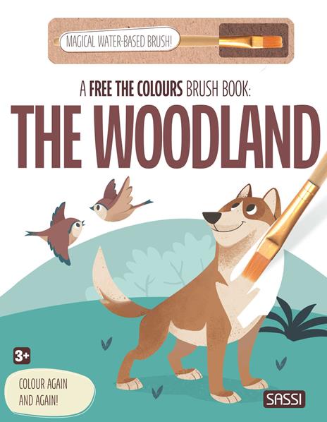 The woodland. A free the colours brush book. Ediz. illustrata. Con magical water-based brush - copertina