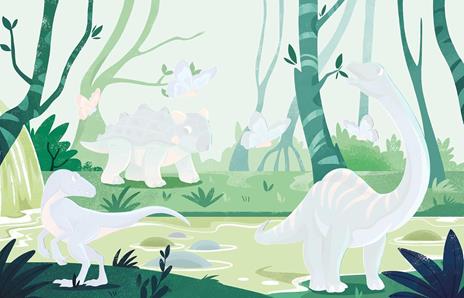 Dinosaurs. A free the colours brush book. Ediz. illustrata. Con magical water-based brush - 4