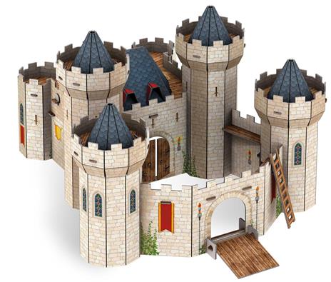 Il castello medievale 3D. Ediz. a colori. Con modellino 3D da costruire - Matteo Gaule,Irena Trevisan,Francesco Legimi - 5