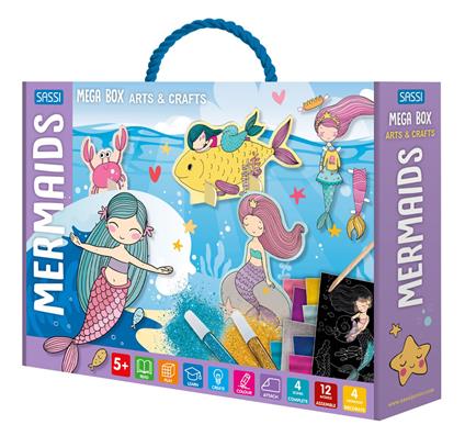 Mermaids. Mega box arts & crafts. Ediz. a colori. Con Gioco - copertina