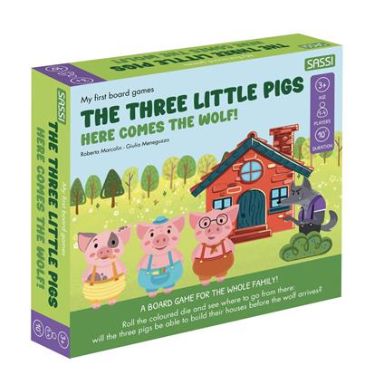 The three little pigs. Here comes the wolf! My first board games