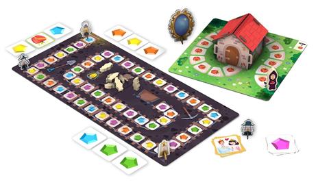 Snow white and the seven dwarfs. The wicked queen's course! My first board games. Ediz. a colori. Con casetta 3D da costruire. Con 8 pedine di legno. Con 2 tabelloni. Con 49 Carte - Roberta Marcolin - 3