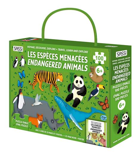 Les espèces ménacées. Voyage, découvre, explore- Endangered animals. Travel, learn and explore. Ediz. bilingue - Matteo Gaule,Irena Trevisan,Gioia Alfonsi - copertina