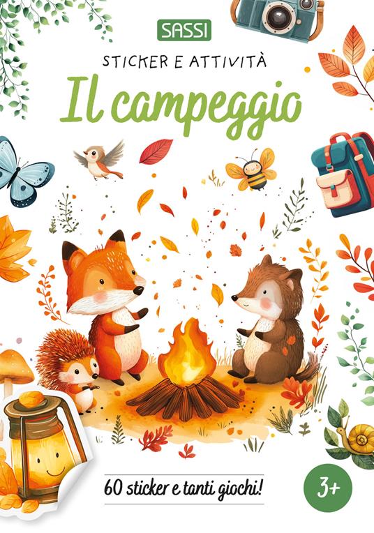Il campeggio. Sticker e attività. Ediz. a colori - Maria Sara Mabilia - copertina