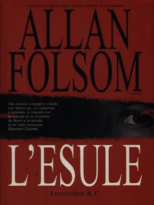 L' esule - Allan Folsom - copertina